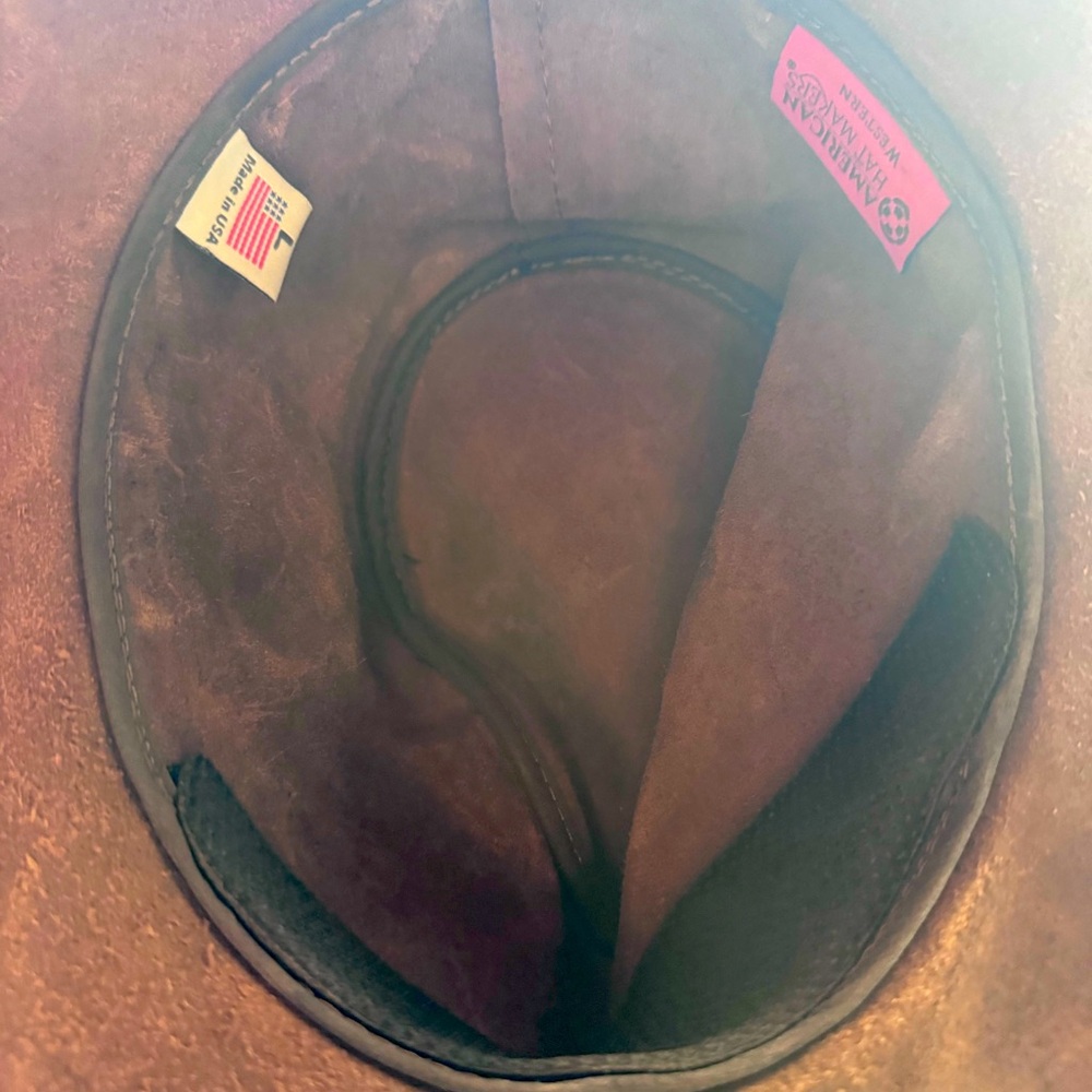 LEATHER WESTERN HAT - Picture 2 of 4